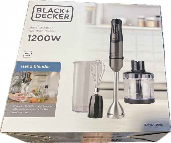 Black &amp; Decker BXHBA1200E Stabmixer-Set 1200W edelstahl