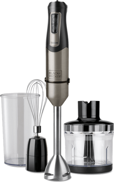Black &amp; Decker BXHBA1200E Stabmixer-Set 1200W edelstahl
