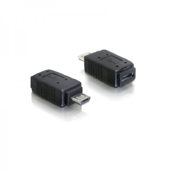 Adapter USB micro-A+B Buchse zu USB micro B-Stecker