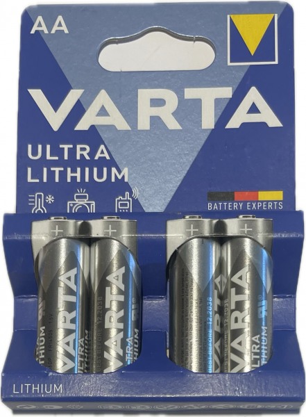4x Varta Batterie Professional Lithium AA f. Polaroid PDC 3350