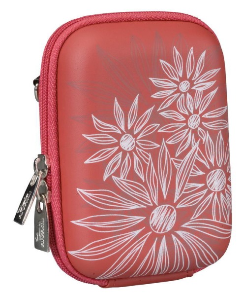 Kamera Tasche red Flowers f. Casio Exilim EX-Z450